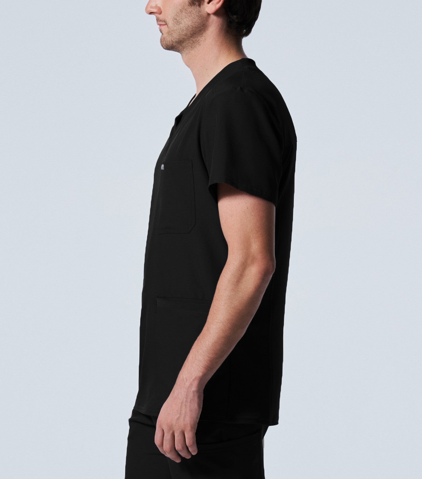 Men's LANDAU FORWARD 4-POCKET V-NECK SCRUB TOP - BodyMoves Scrubs Boutique